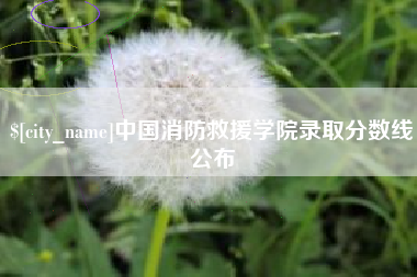 乌兰察布中国消防救援学院录取分数线公布