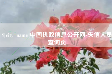 乌兰察布中国执政信息公开网-失信人员查询页