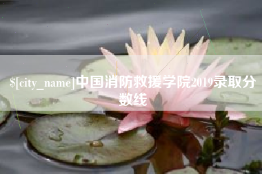 乌兰察布中国消防救援学院2019录取分数线
