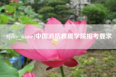 乌兰察布中国消防救援学院报考要求