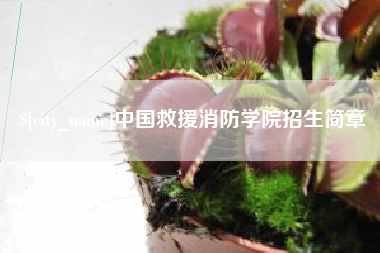乌兰察布中国救援消防学院招生简章