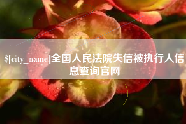 乌兰察布全国人民法院失信被执行人信息查询官网