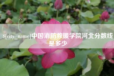 乌兰察布中国消防救援学院河北分数线是多少