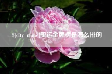 乌兰察布奥运金牌榜是怎么排的