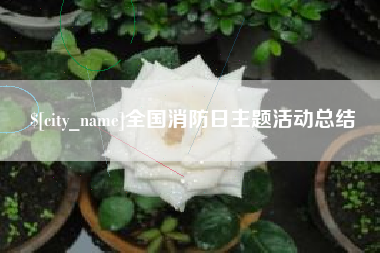 乌兰察布全国消防日主题活动总结