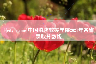 乌兰察布中国消防救援学院2021年各省录取分数线