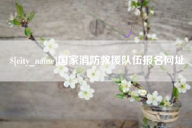 乌兰察布国家消防救援队伍报名网址