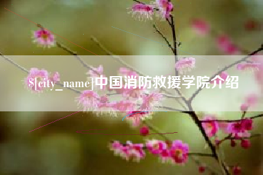 乌兰察布中国消防救援学院介绍