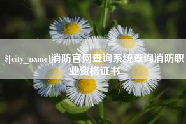 乌兰察布消防官网查询系统查询消防职业资格证书