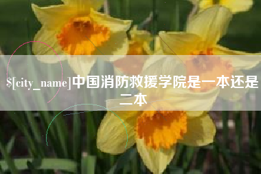乌兰察布中国消防救援学院是一本还是二本