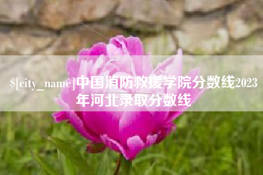 乌兰察布中国消防救援学院分数线2023年河北录取分数线