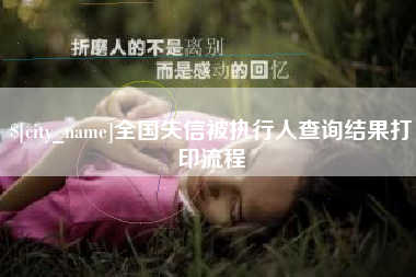乌兰察布全国失信被执行人查询结果打印流程