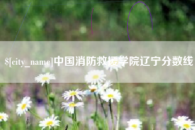 乌兰察布中国消防救援学院辽宁分数线