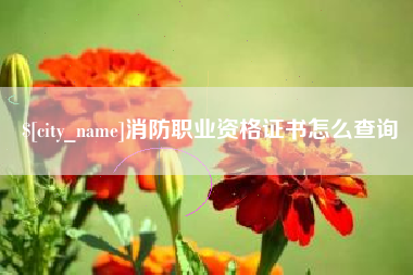 乌兰察布消防职业资格证书怎么查询