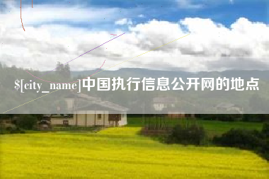乌兰察布中国执行信息公开网的地点