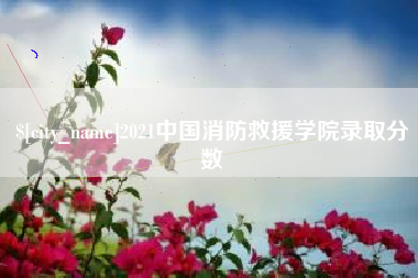 乌兰察布2021中国消防救援学院录取分数